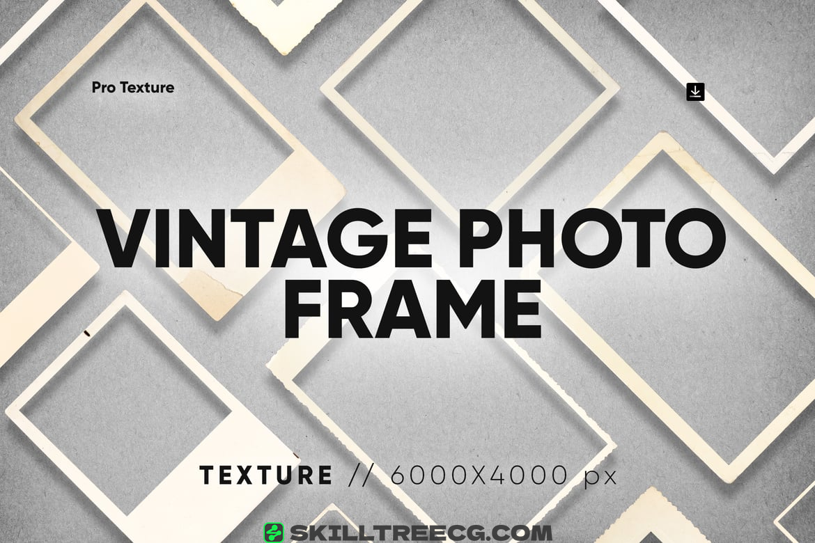 20 Vintage Photo Frame Overlay HQ（721116）-技能树